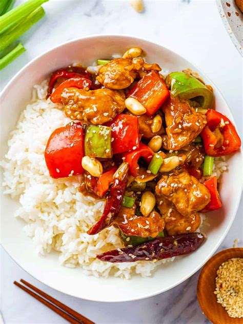 How many calories are in kung pao chicken rice bowl - calories, carbs, nutrition